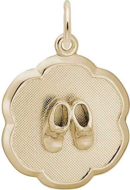 Image of Baby Booties On Charm (Choose Metal) by Rembrandt