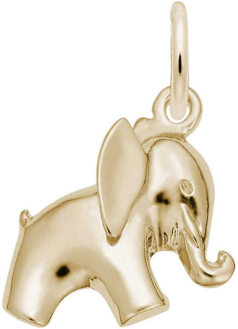 Image of Baby Elephant Charm (Choose Metal) by Rembrandt