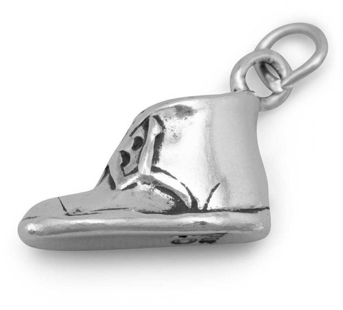 Image of Baby Shoe Charm 925 Sterling Silver