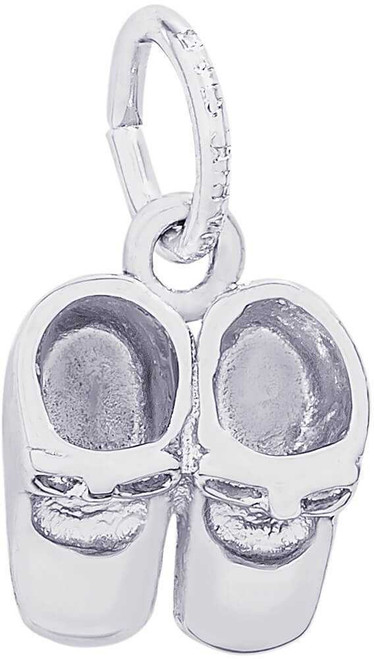 Image of Baby Shoes Charm (Choose Metal) by Rembrandt