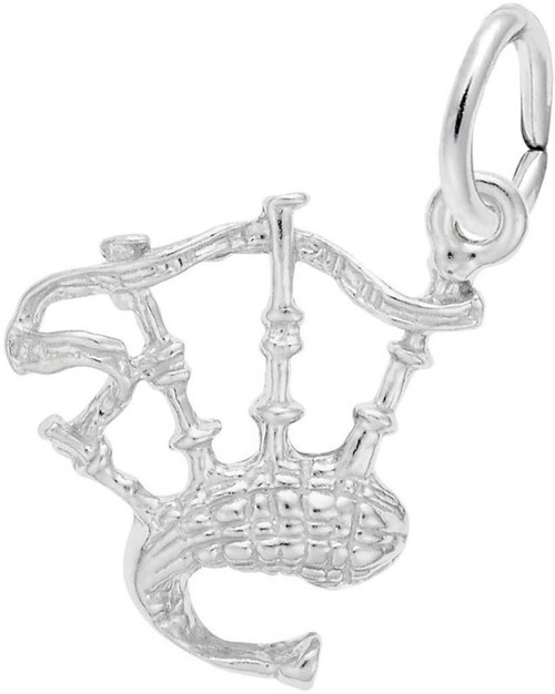 Image of Bagpipes Charm (Choose Metal) by Rembrandt
