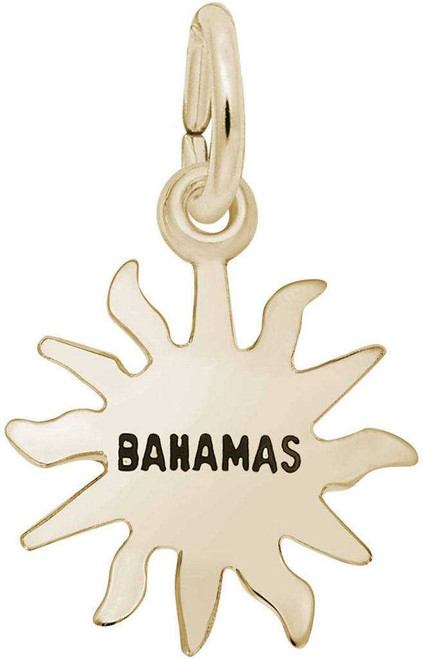 Image of Bahamas Sun Small Charm (Choose Metal) by Rembrandt