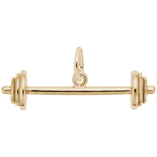 Barbell Charm (Choose Metal) by Rembrandt