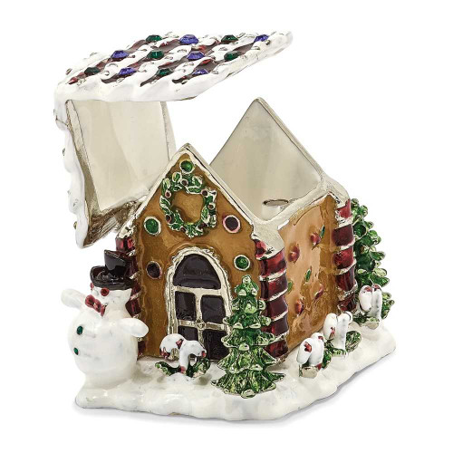 Image of Bejeweled Gingerbread House Trinket Box