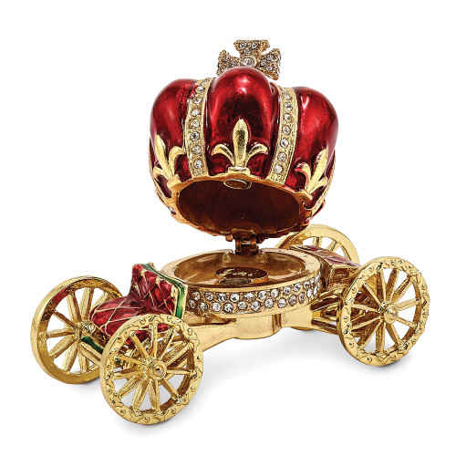 Bejeweled Her Majestys Carriage Trinket Box