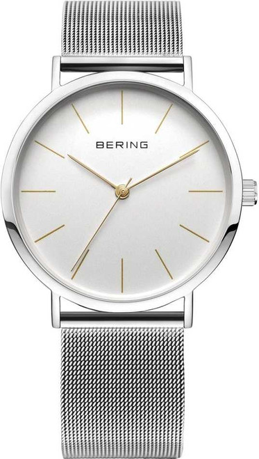 Image of Bering Time - Classic - Gold-Tone and Silver-Tone Milanese Mesh Unisex Watch 13436-001
