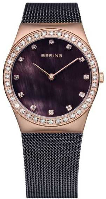 Image of Bering Time - Classic - Ladies Black Mesh Watch 12430-262 (Womens)