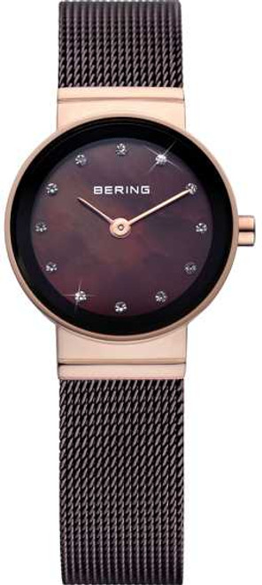 Image of Bering Time - Classic - Ladies Brown Mesh Watch 10122-265 (Womens)