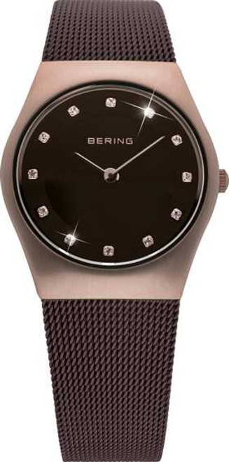 Image of Bering Time - Classic - Ladies Brown Mesh Watch 11927-262 (Womens)