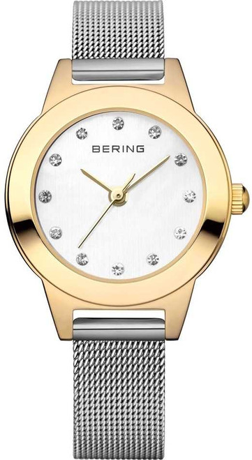 Image of Bering Time - Classic - Ladies Gold-Tone and Silver-Tone Milanese Mesh Watch w/s (Womens) 11125-010