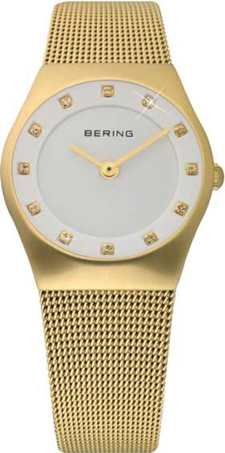 Image of Bering Time - Classic - Ladies Gold-Tone Mesh Watch 11927-334 (Womens)