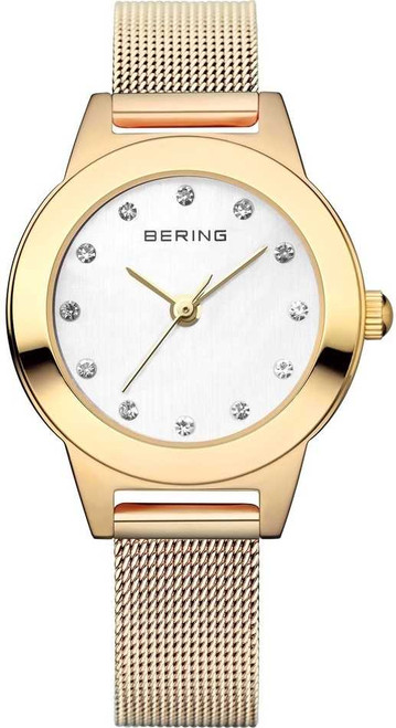 Image of Bering Time - Classic - Ladies Gold-Tone Milanese Mesh Watch w/s (Womens) 11125-334