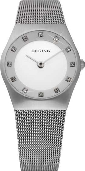 Image of Bering Time - Classic - Ladies Silver-Tone Mesh Watch 11927-000 (Womens)