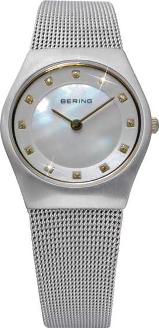 Image of Bering Time - Classic - Ladies Silver-Tone Mesh Watch 11927-004 (Womens)