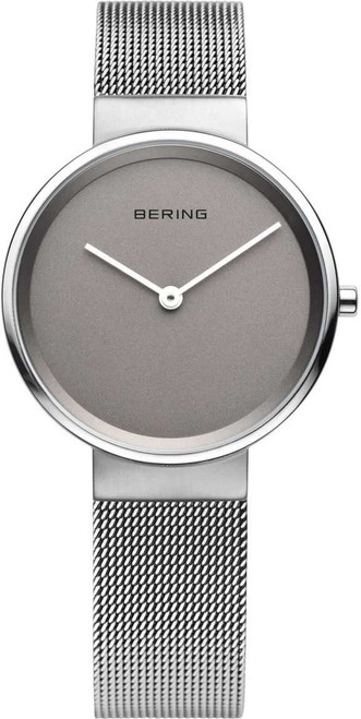 Image of Bering Time - Classic - Ladies Two Tone Grey and Silver Tone Milanese Mesh Watch (Womens) 14531-077