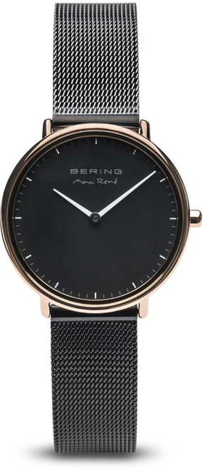 Image of Bering Time Watch - Max Rene Ladies Black Dial and Mesh Band 15730-162