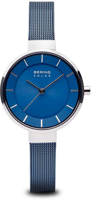 Image of Bering Time Watch - Solar Ladies Blue Dial and Mesh Band 14631-307
