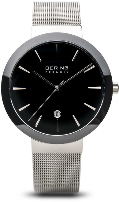 Bering Time Watch - Ceramic - Womens Polished Silver-Tone 11440-042