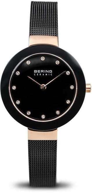 Image of Bering Time Watch - Ceramic - Womens Rose Gold-Tone 11429-166