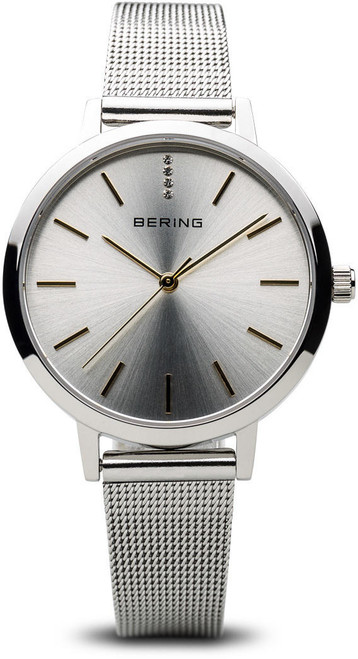 Bering Time Watch - Classic - Womens Polished Silver-Tone 13434-001