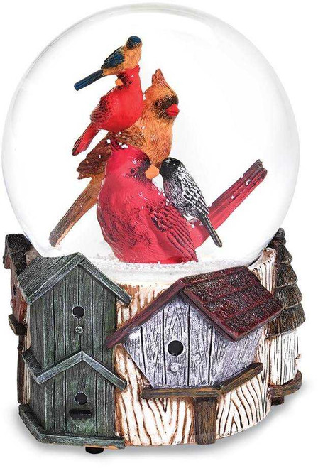 Image of Birds on Birdhouses Musical Glitterdome (Gifts)