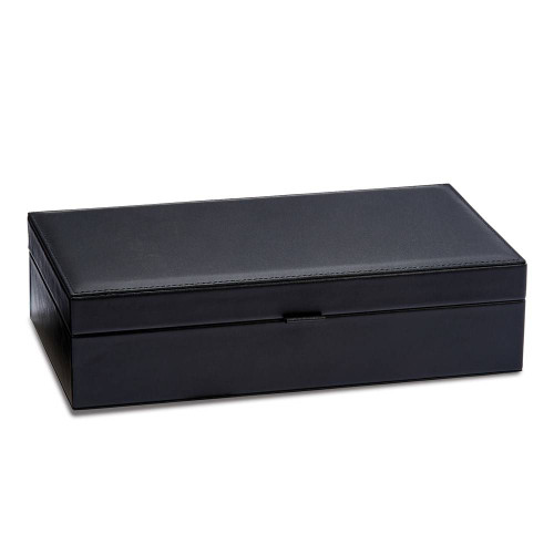 Image of Black Leather Jewelry Box