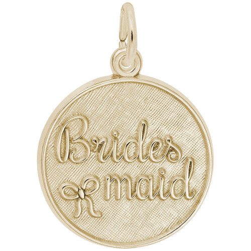 Bridesmaid Fancy Letters Charm (Choose Metal) by Rembrandt