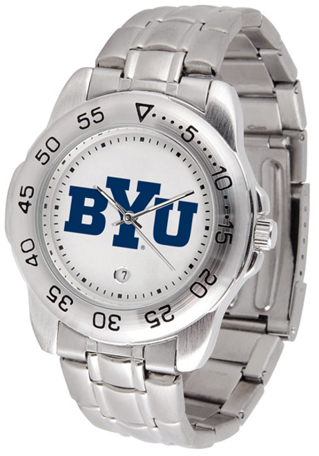 Brigham Young Univ. Cougars Sport Steel Mens Watch