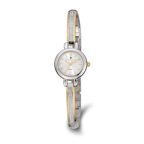 Image of Charles Hubert 2-tone Gold-finish Silver Dial Quartz Watch