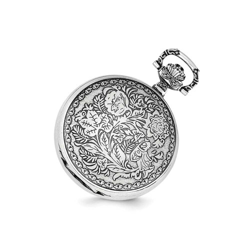Image of Charles Hubert Antiqued Floral Design Pocket Watch XWA4462