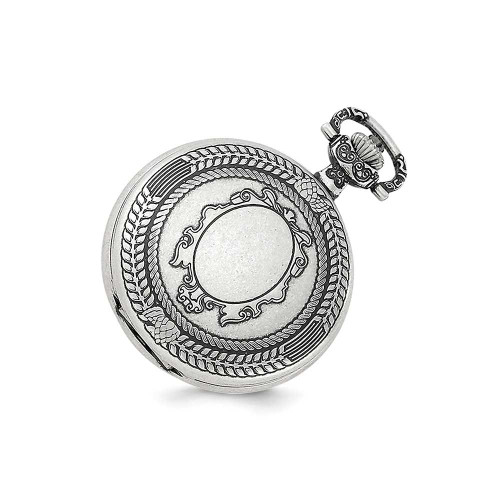 Image of Charles Hubert Antiqued Oval Design Pocket Watch