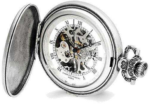 Image of Charles Hubert Antiqued Unicorn Shield Pocket Watch