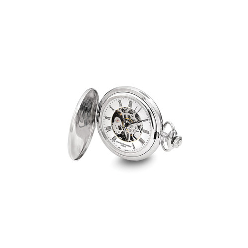 Charles Hubert Chrome-finish Oval Design Pocket Watch XWA4465