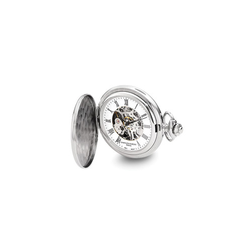 Charles Hubert Chrome-finish Shield Design Pocket Watch XWA4453