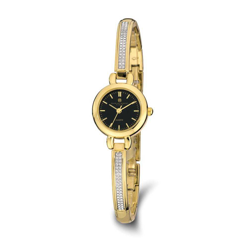 Image of Charles Hubert Gold-finish Black Dial Quartz Watch