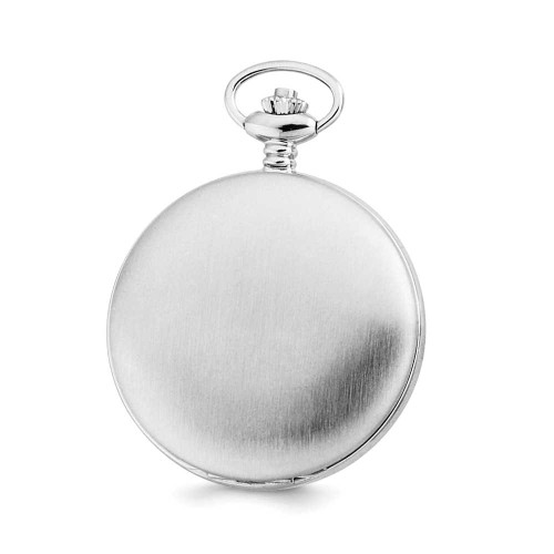 Image of Charles Hubert Stainless Steel Double Cover Satin Pocket Watch