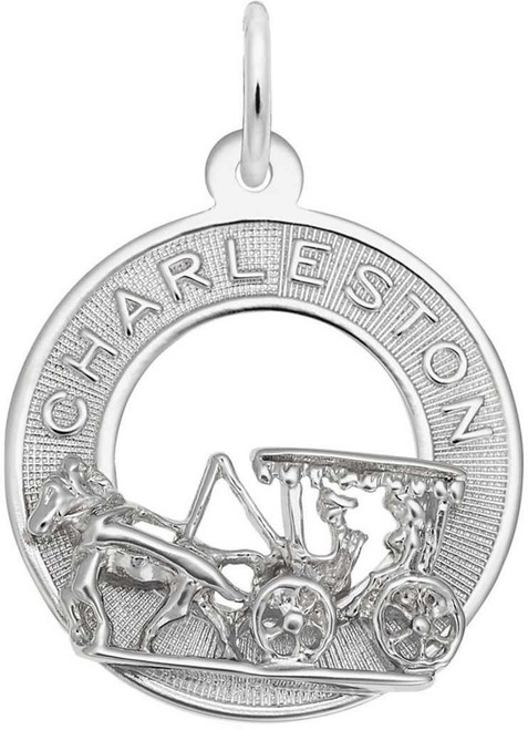 Image of Charleston Carriage Ring Charm (Choose Metal) by Rembrandt