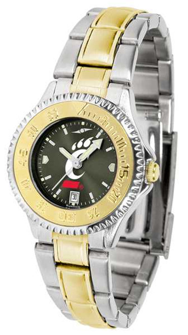 Image of Cincinnati Bearcats Competitor Ladies Two Tone AnoChrome Watch