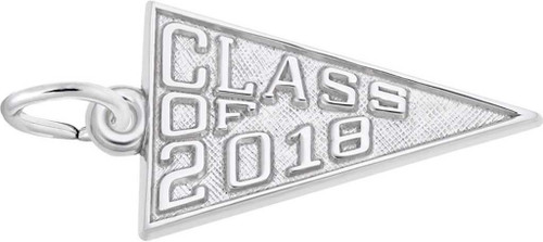Image of Class Of 2018 Charm (Choose Metal) by Rembrandt