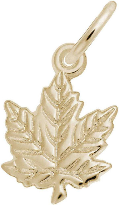 Image of Classic Maple Leaf Charm (Choose Metal) by Rembrandt
