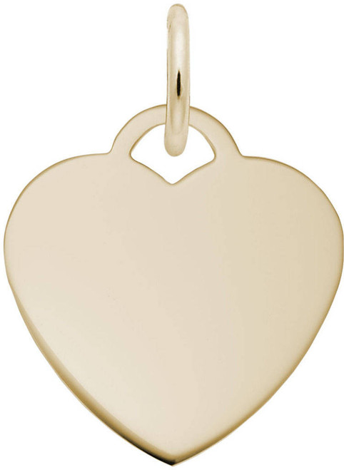 Classic Small Heart Charm (Choose Metal) by Rembrandt