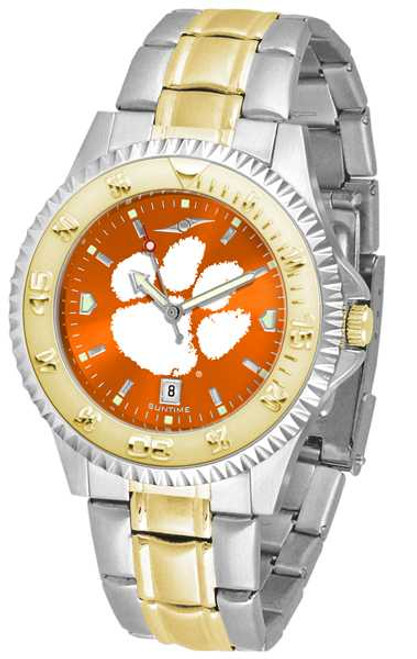 Image of Clemson Tigers Competitor Two Tone AnoChrome Mens Watch