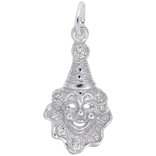 Image of Clown Face Charm (Choose Metal) by Rembrandt