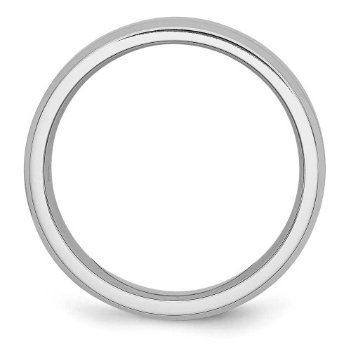 Image of Cobalt Beveled Edge Satin and Polished 6mm Band Ring