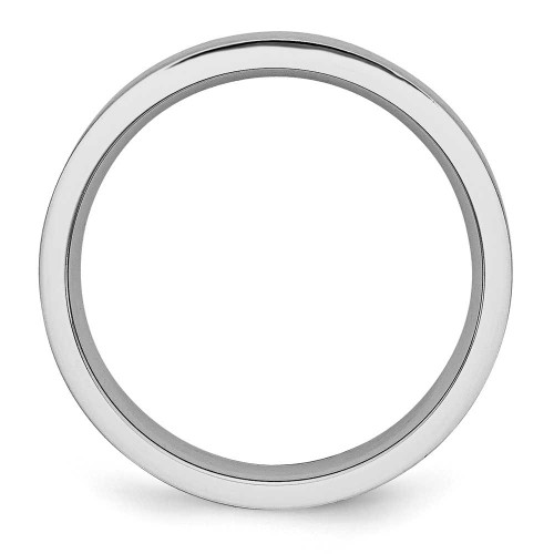 Image of Cobalt Flat Satin 5mm Band Ring