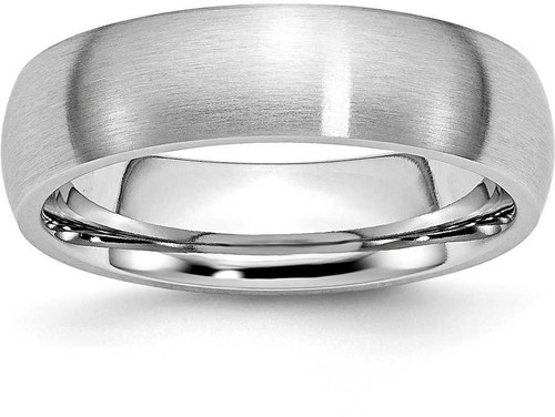 Image of Cobalt Satin 6mm Band Ring