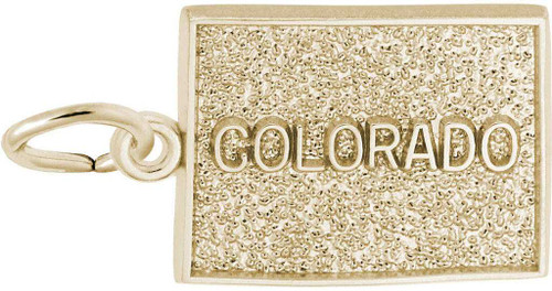 Image of Colorado Map Charm (Choose Metal) by Rembrandt