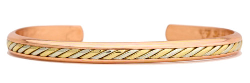 Image of Copper Maya - Sergio Lub Handmade Cuff Bracelet - Made in USA! lub630