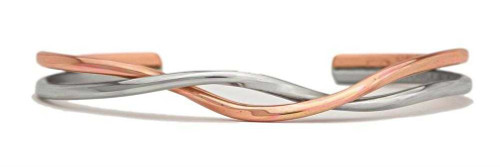 Image of Copper & Silver-tone Dance - Sergio Lub Bracelet - Made in USA! (Lub431)