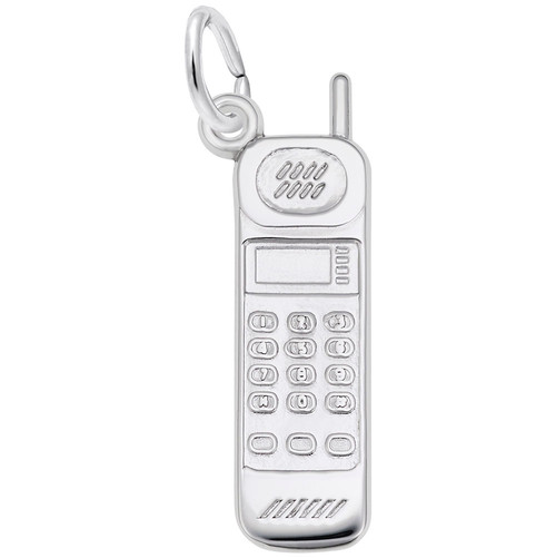 Image of Cordless Phone Charm (Choose Metal) by Rembrandt